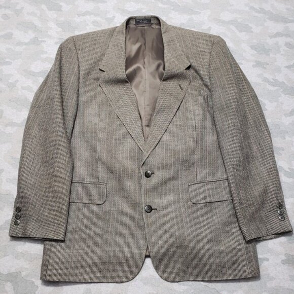 Enrico Cipriani Suit Jacket Mens 44R Green Silk Button Long Sleeve - Picture 1 of 6